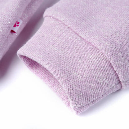 Sweatshirt para criança com capuz e fecho mistura de lila 116