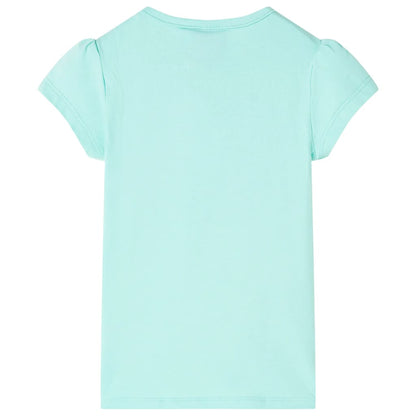 T-shirt infantil menta-claro 104