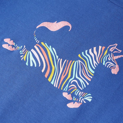 T-shirt para criança azul-cobalto 116