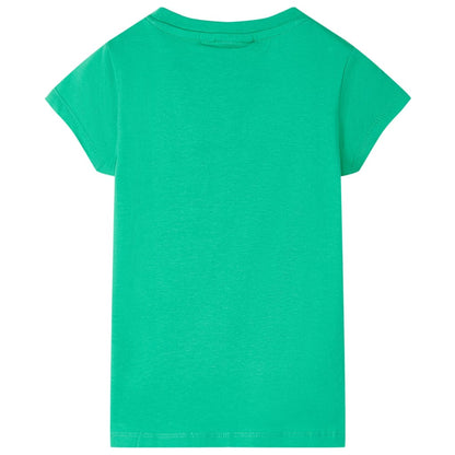 T-shirt de criança verde 128