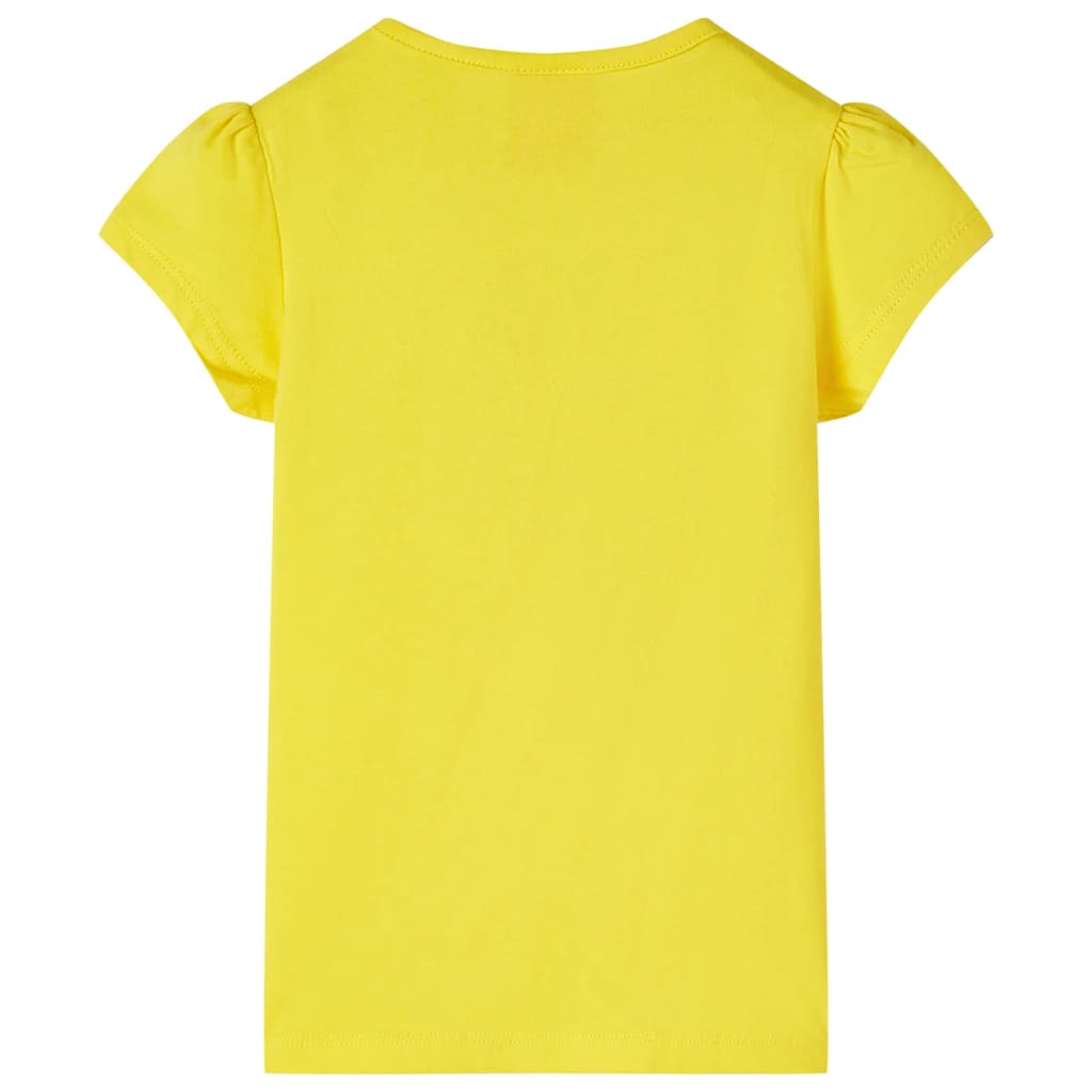 T-shirt de criança amarelo 92