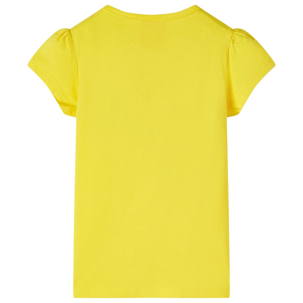 T-shirt de criança amarelo 104