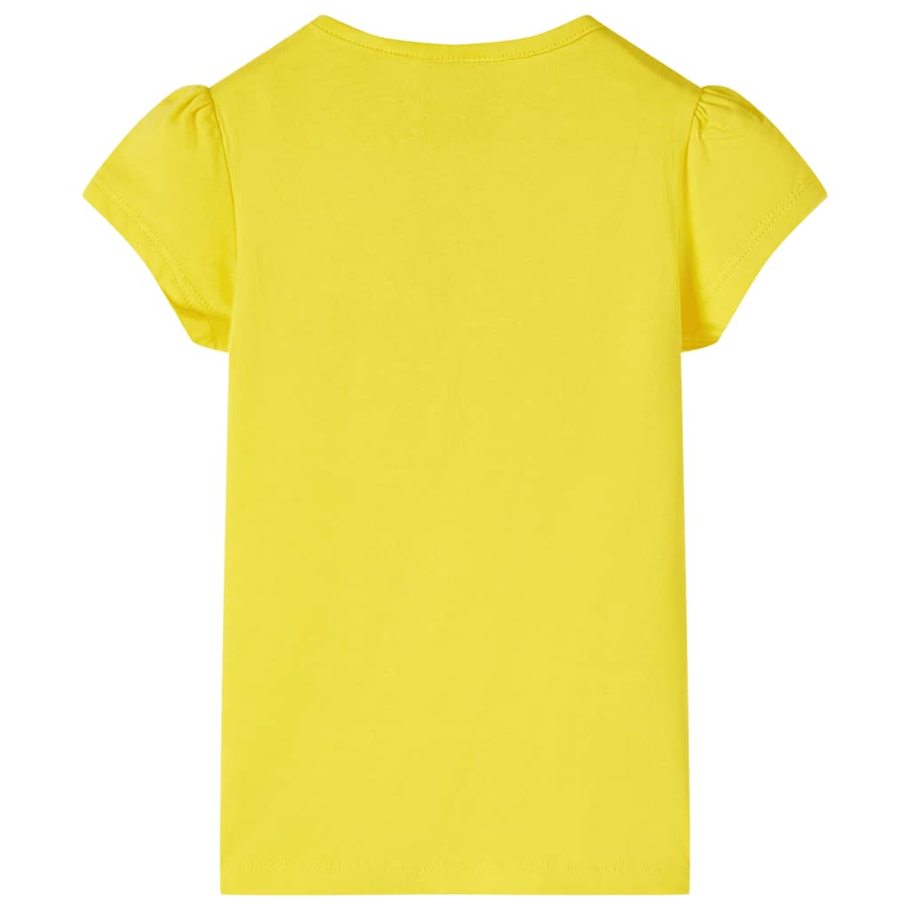 T-shirt de criança amarelo 116