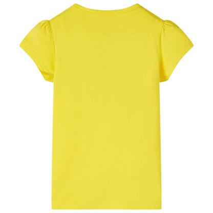 T-shirt de criança amarelo 116