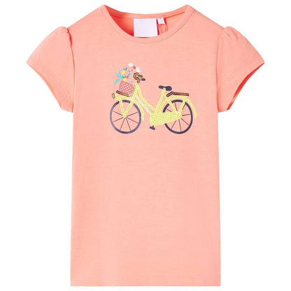 T-shirt infantil coral néon 92