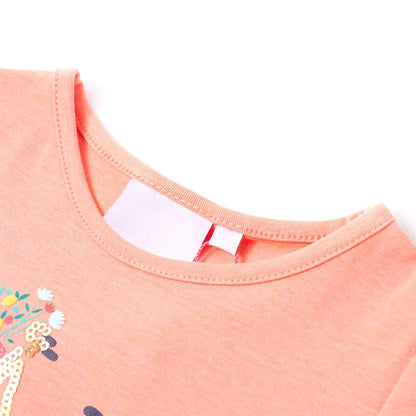 T-shirt infantil coral néon 92