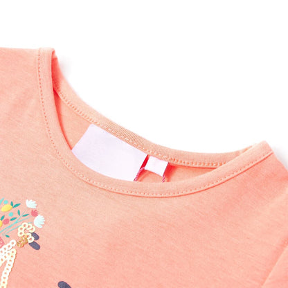 T-shirt infantil coral néon 116