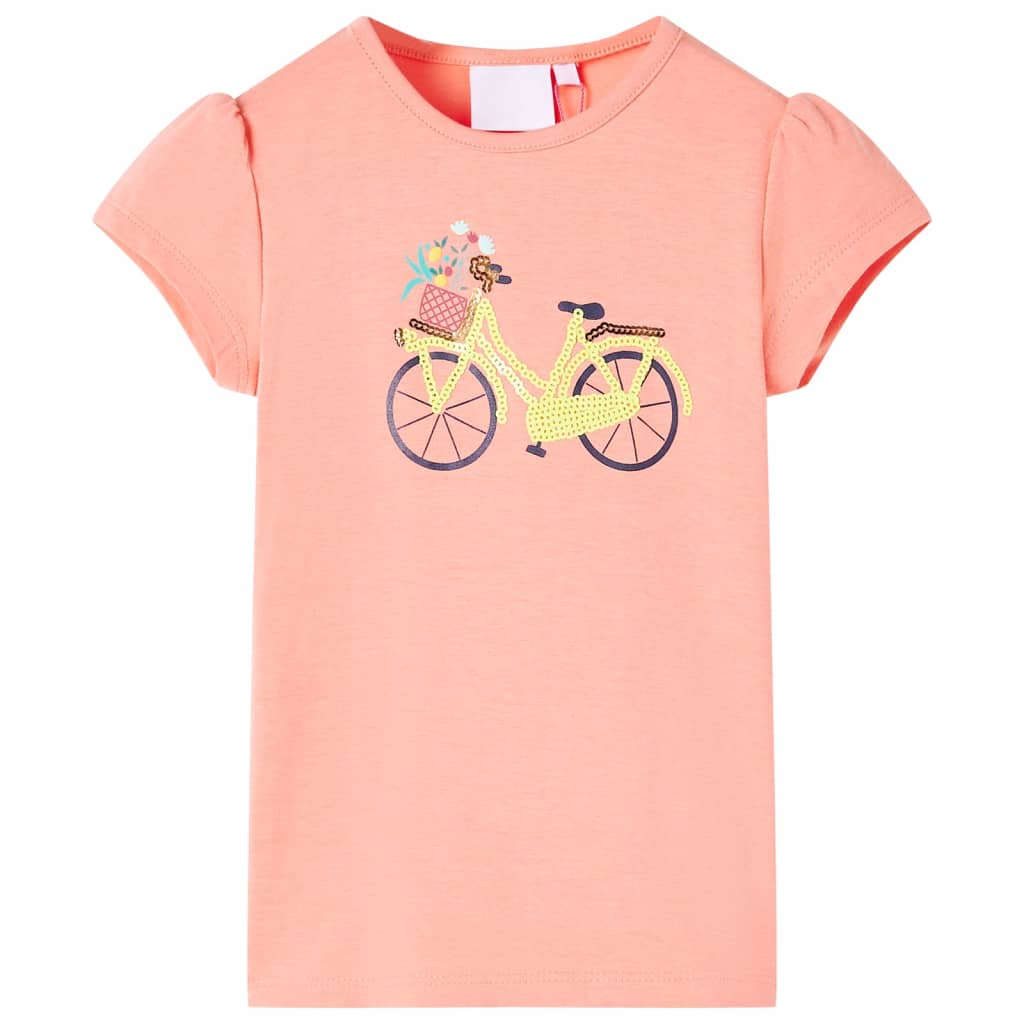 T-shirt infantil coral néon 140