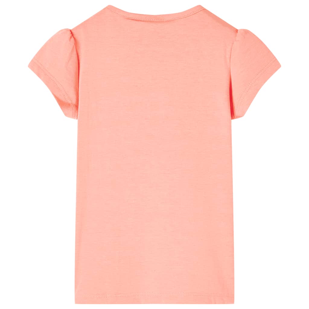 T-shirt infantil coral néon 140