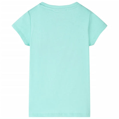 T-shirt infantil menta-claro 92