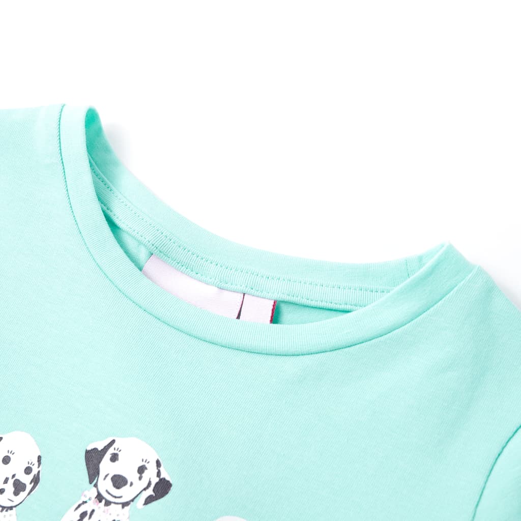 T-shirt infantil menta-claro 92