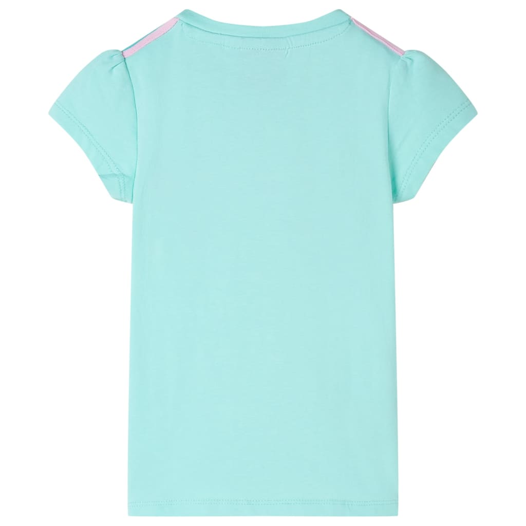 T-shirt infantil menta-claro 116