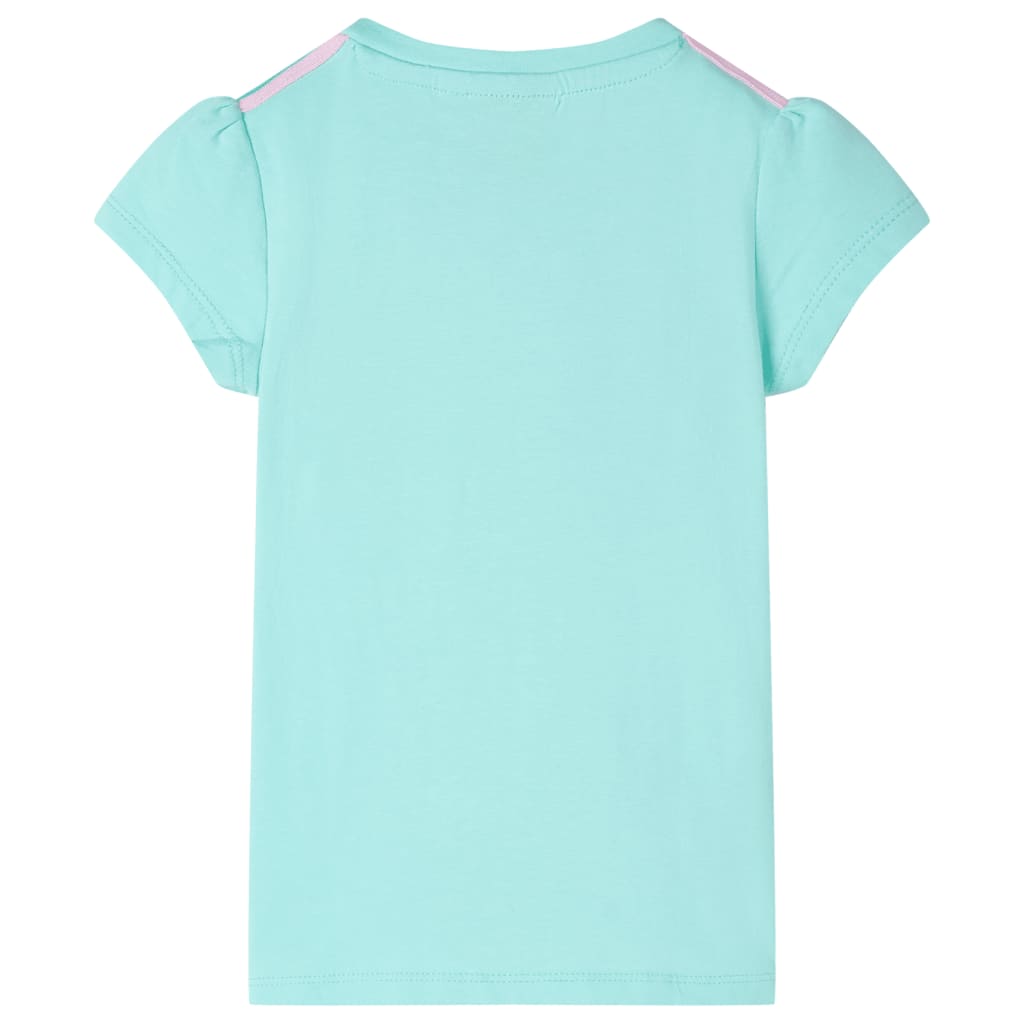 T-shirt infantil menta-claro 128