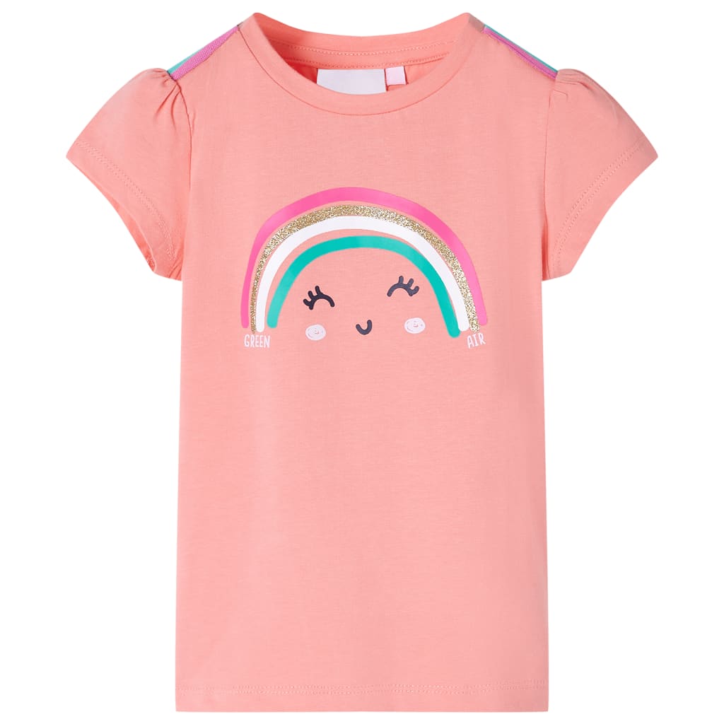 T-shirt infantil coral-claro 92