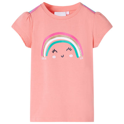 T-shirt infantil coral-claro 92