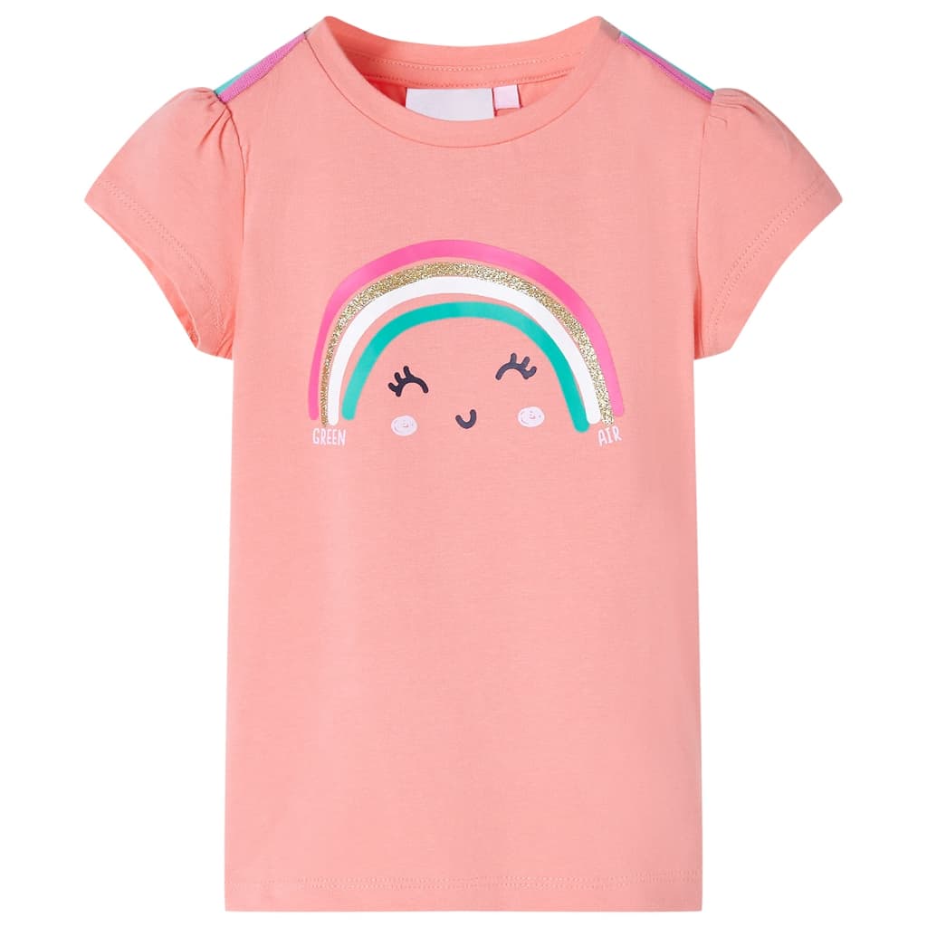 T-shirt infantil coral-claro 116