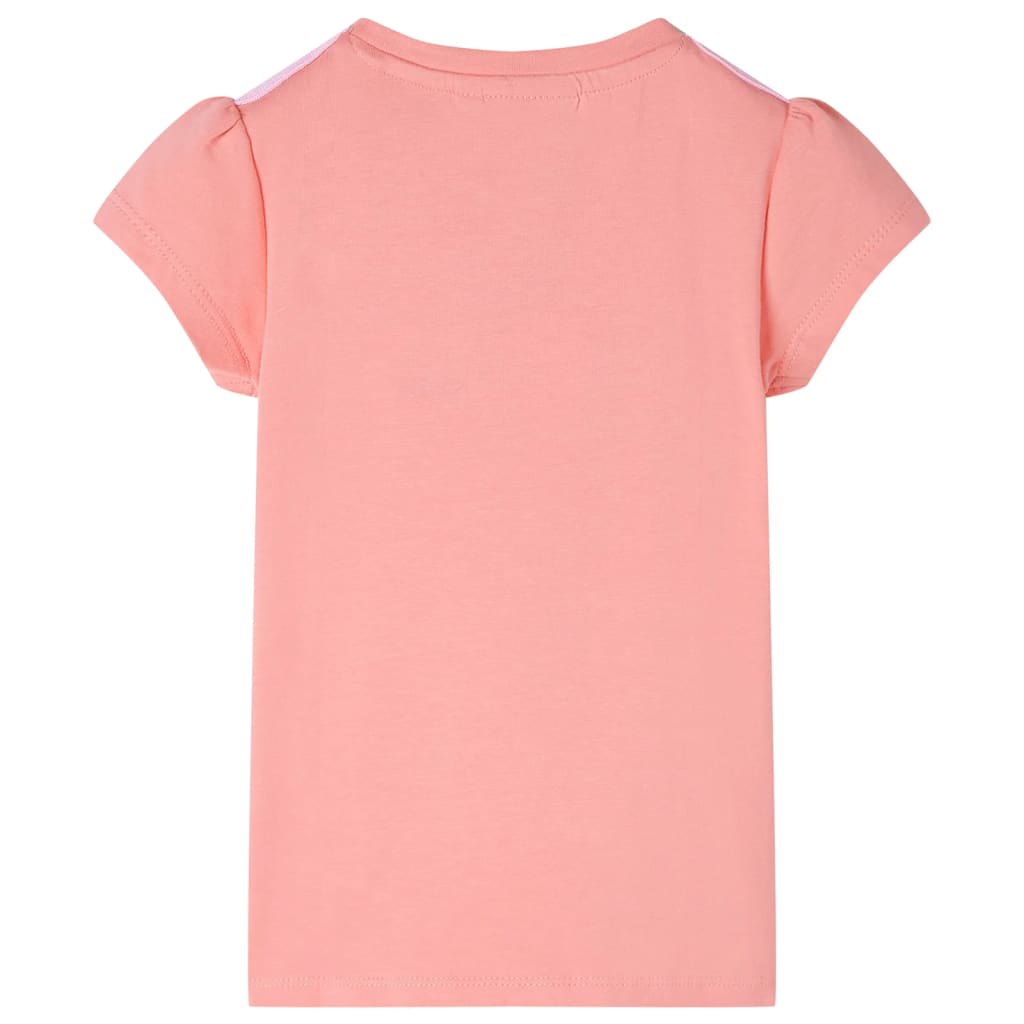 T-shirt infantil coral-claro 140