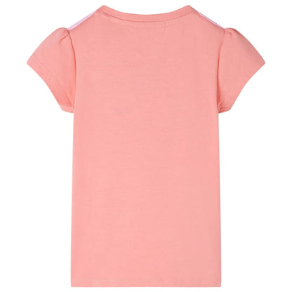 T-shirt infantil coral-claro 140