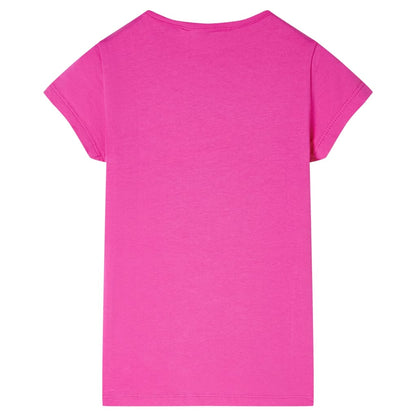 T-shirt de criança rosa-escuro 92