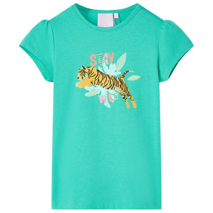 T-shirt infantil menta 104