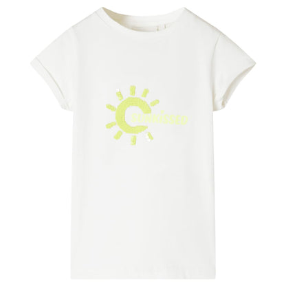 T-shirt infantil cor cru 104