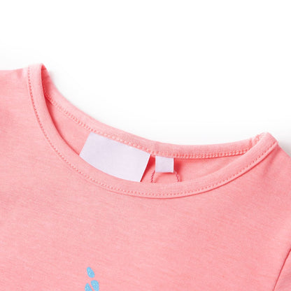 T-shirt infantil rosa-choque 104