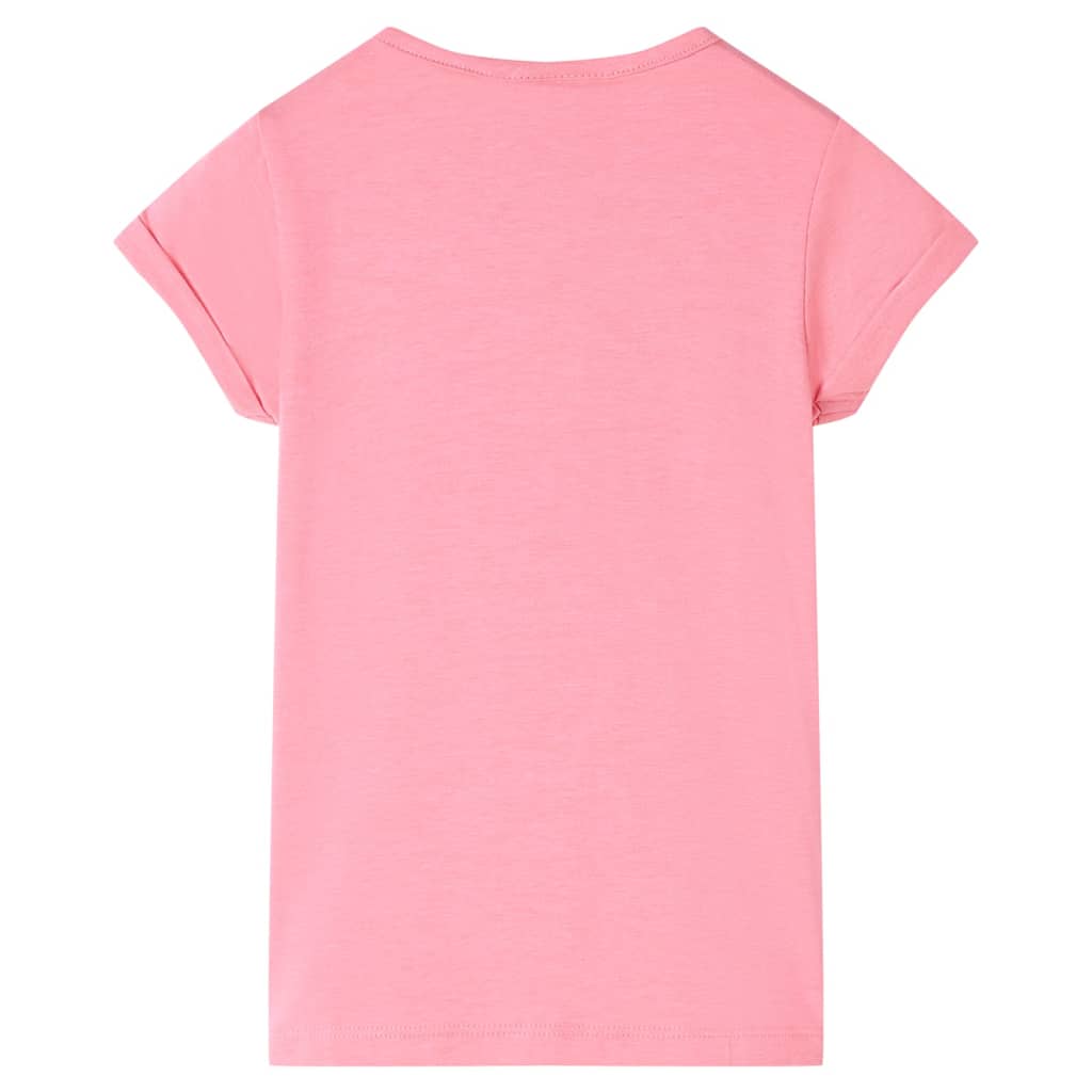 T-shirt infantil rosa-choque 116