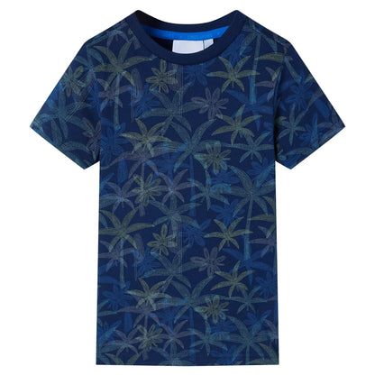 T-shirt infantil azul-escuro 104