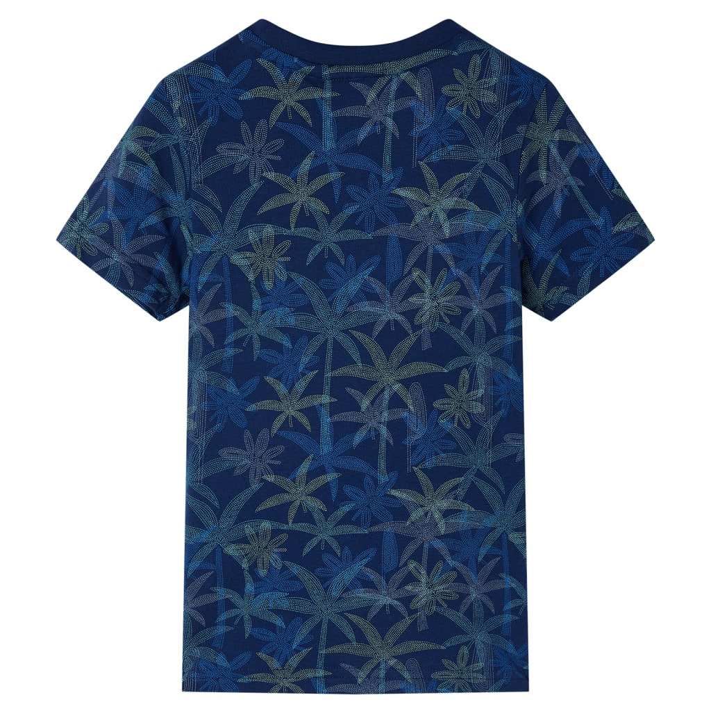 T-shirt infantil azul-escuro 104