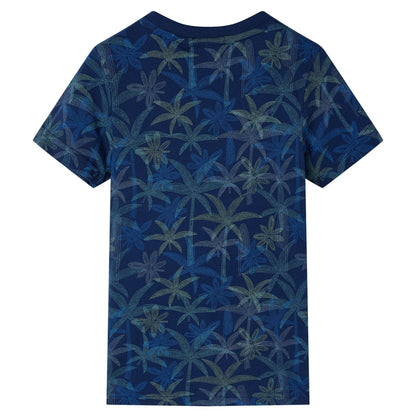 T-shirt infantil azul-escuro 104