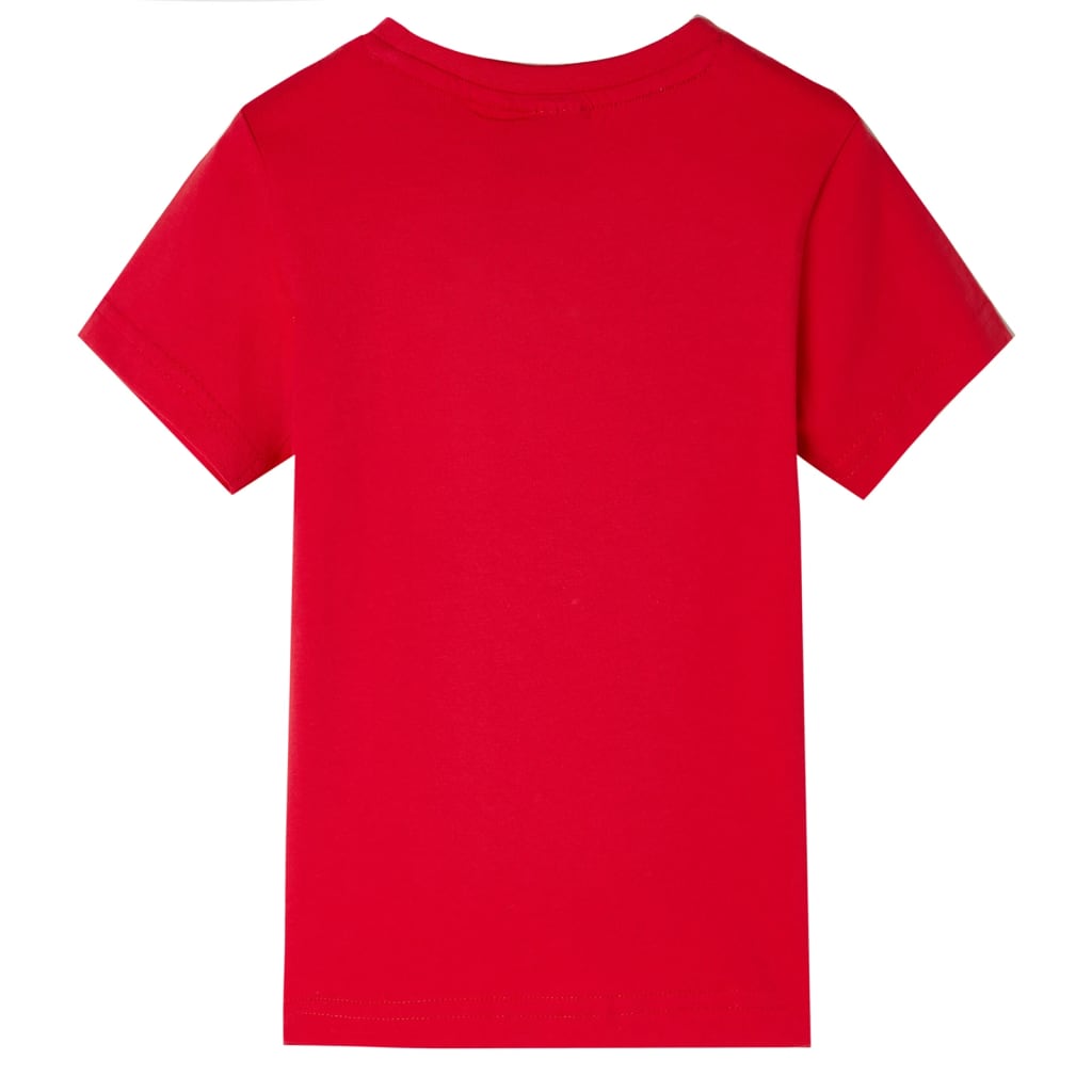 T-shirt para criança vermelho 104