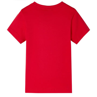 T-shirt para criança vermelho 140