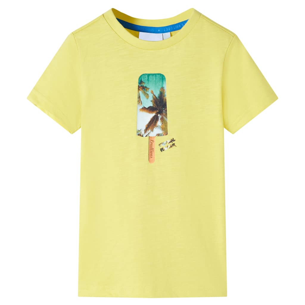 T-shirt de criança amarelo 92