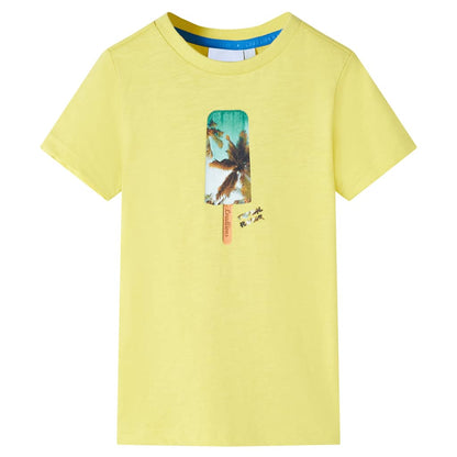 T-shirt de criança amarelo 92