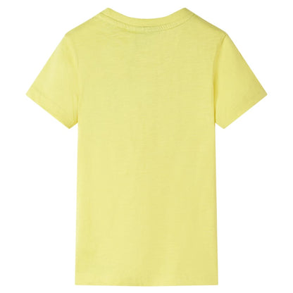 T-shirt de criança amarelo 92