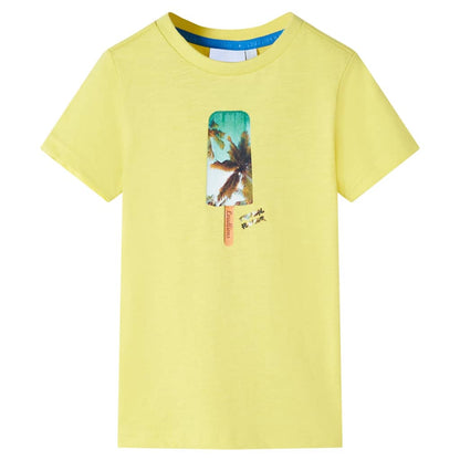 T-shirt de criança amarelo 140