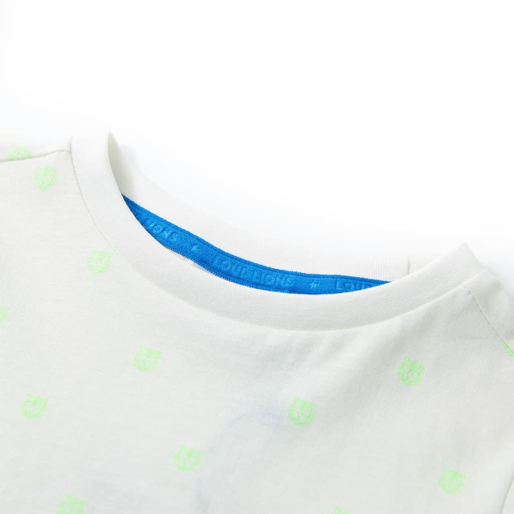 T-shirt infantil cor cru 104