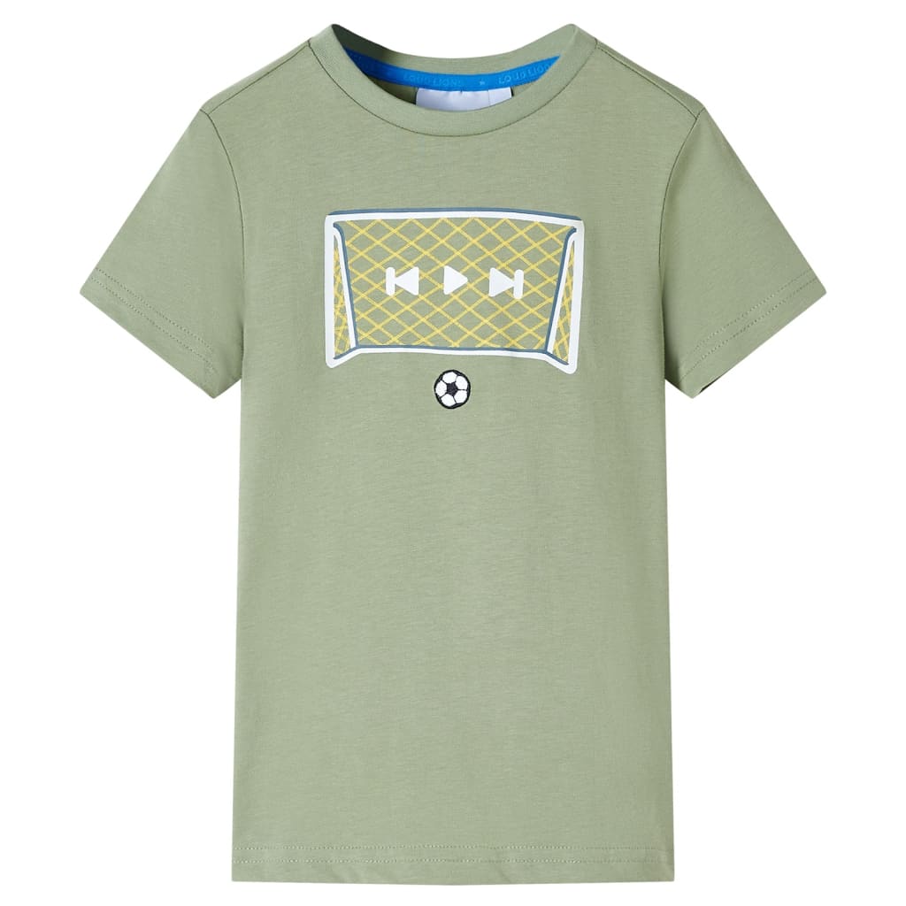 T-shirt infantil caqui-claro 92