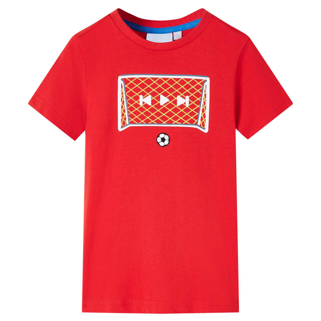 T-shirt infantil vermelho 92