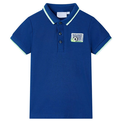 Polo para criança azul-escuro 140