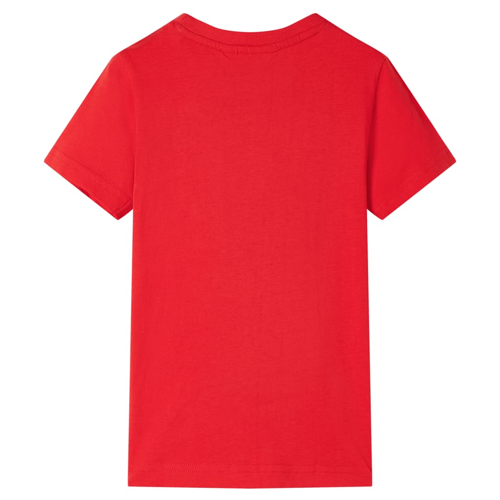 T-shirt para criança vermelho 92