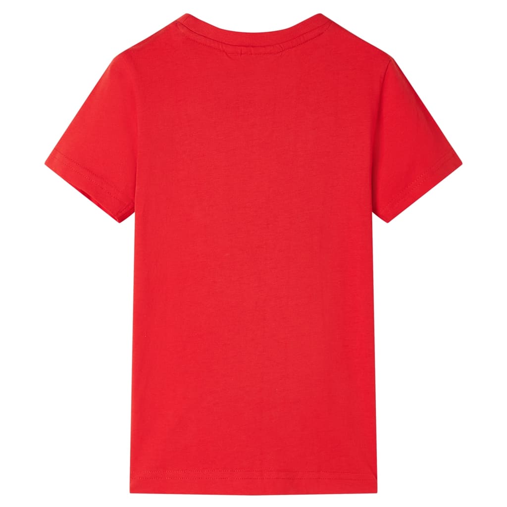 T-shirt para criança vermelho 128