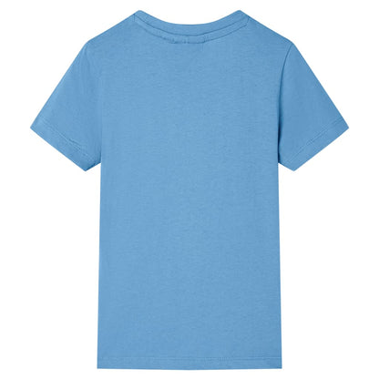 T-shirt de criança azul médio 92