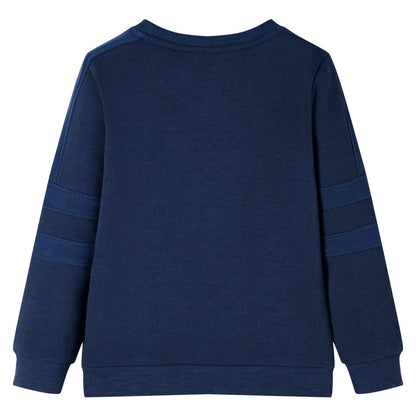 Sweatshirt para criança azul-escuro mesclado 92