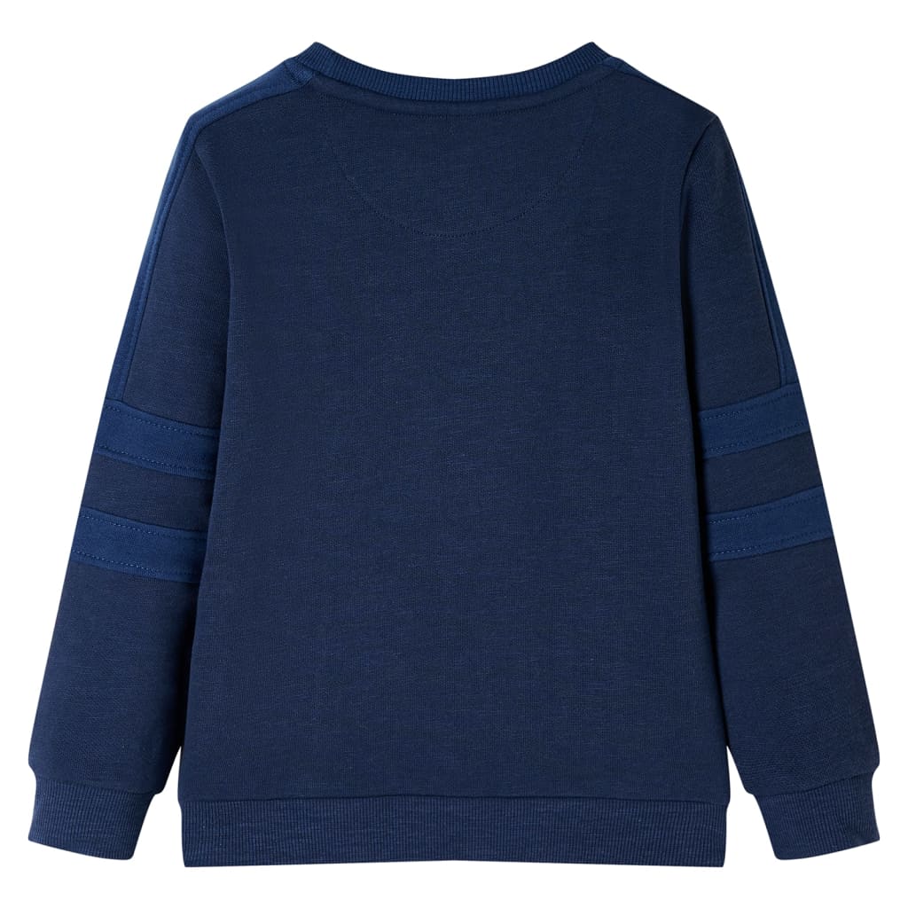 Sweatshirt para criança azul-escuro mesclado 128