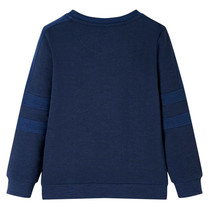 Sweatshirt para criança azul-escuro mesclado 128