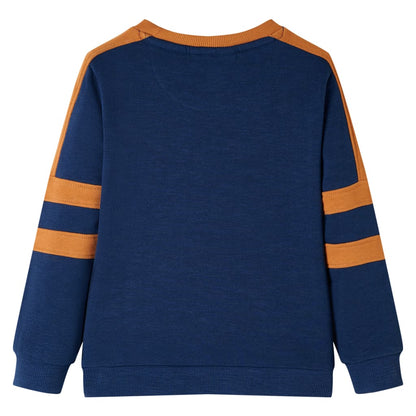 Sweatshirt para criança azul-índigo 128