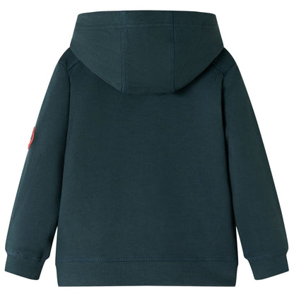 Sweatshirt com capuz verde-escuro 104