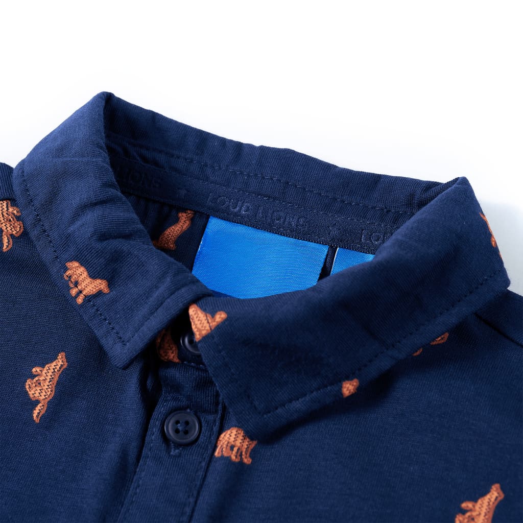 Camisa de criança azul-marinho 104