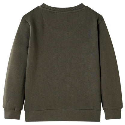 Sweatshirt para criança cor caqui 140